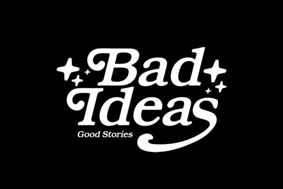 Bad Ideas Retro Typography Graphic: Your Brand's Bold Voice