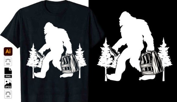 Bigfoot Drinkin Beer: A Graphic Vector for Bold, Fun Brands