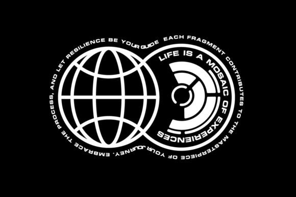 Retro Globe Typography: Your New Go-To Aesthetic T-Shirt Design