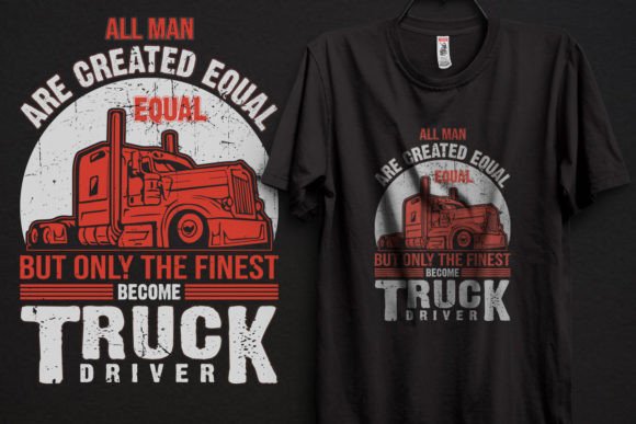 Truck Driver T-shirt Design Graphic: Your Go-To for Authentic Apparel
